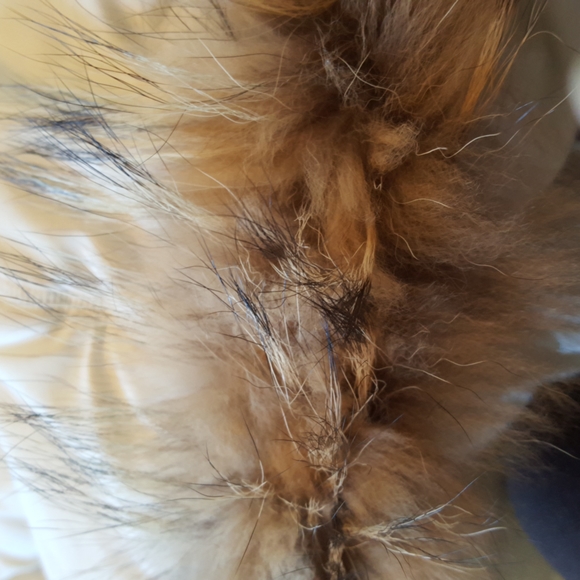 London Fog large padded white long winter jacket with a detachable  fur hoodie. - Picture 4 of 4